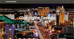 Desktop Screenshot of clickonlinecasinos.com